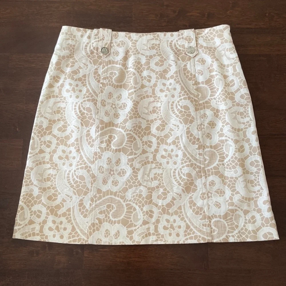 Katanya Lace Print Skirt